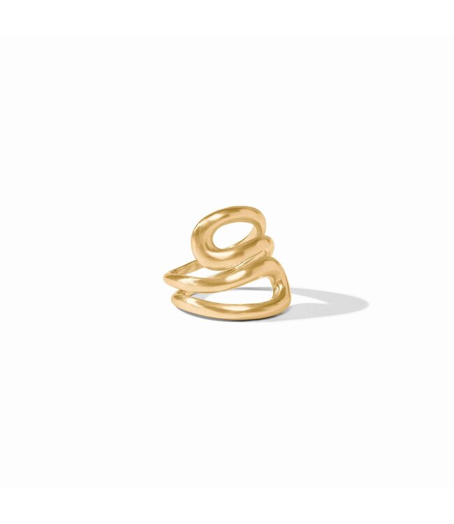 JULIE VOS Wave Wrap Ring Gold