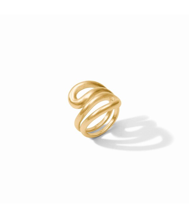 JULIE VOS Wave Wrap Ring Gold