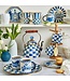 MACKENZIE CHILDS Royal Check Enamel Tea Kettle - 2 Quart