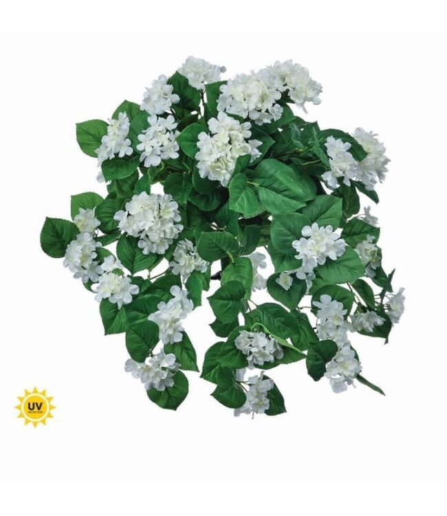 27" UV Hanging Hydrangea Plant