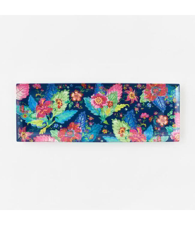 Tobacco Leaf "Enamel" Sandwich Tray