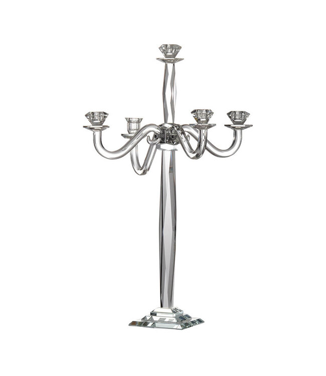 Obelix Crystal 5-Candle Candelabra