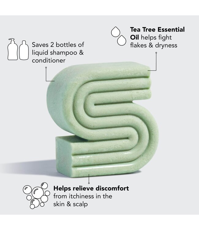 KITSCH Tea Tree + Mint Clarifying Shampoo Bar