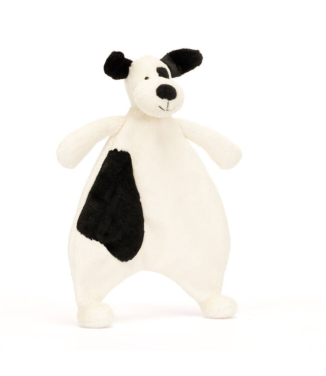 JELLYCAT Bashful Black & Cream Puppy Comforter