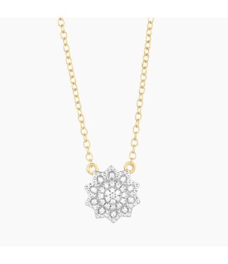 ELLA STEIN Flower Burst Pendant Necklace