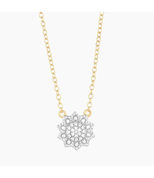 ELLA STEIN Flower Burst Pendant Necklace