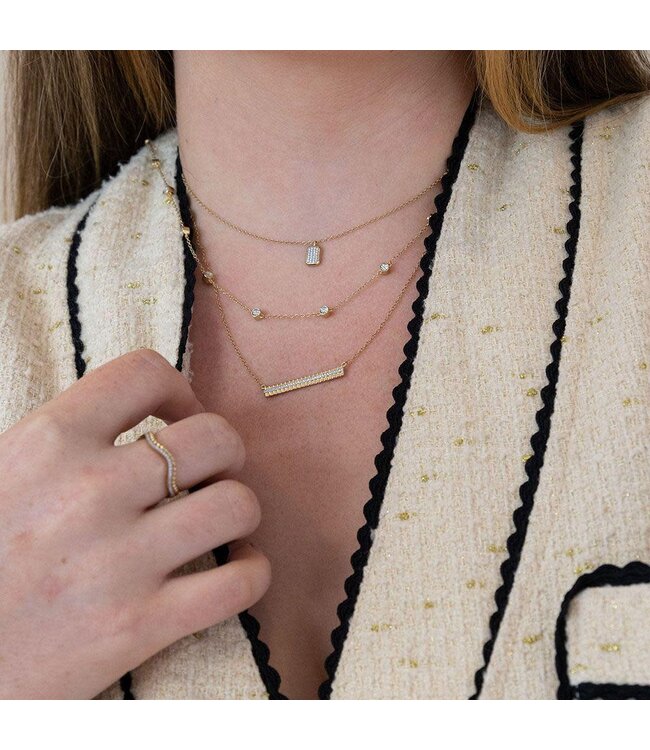 ELLA STEIN Groovy Bar Pendant Necklace