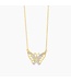ELLA STEIN Beautiful Butterfly Pendant Necklace Gold