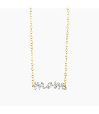 ELLA STEIN Rockstar Mom Pendant Necklace