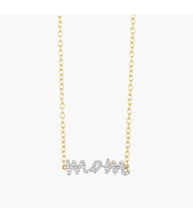 ELLA STEIN Rockstar Mom Pendant Necklace