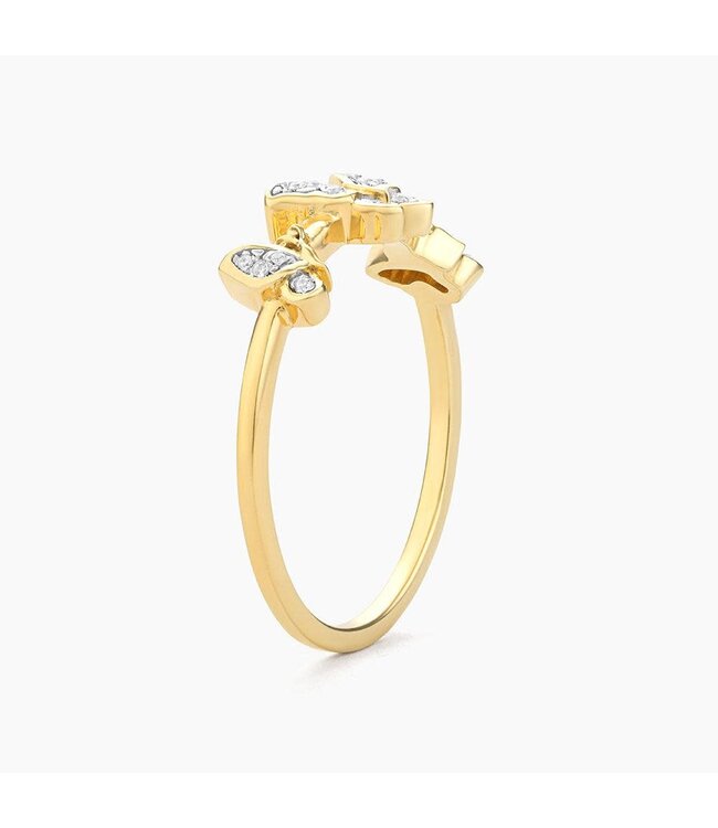 ELLA STEIN Butterfly Trio Statement Ring