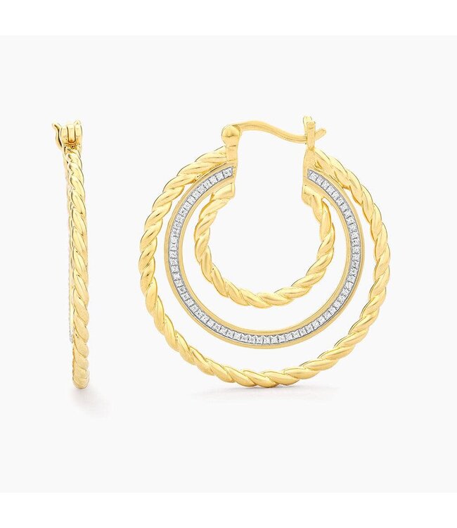 ELLA STEIN Let's Unite Hoop Earrings