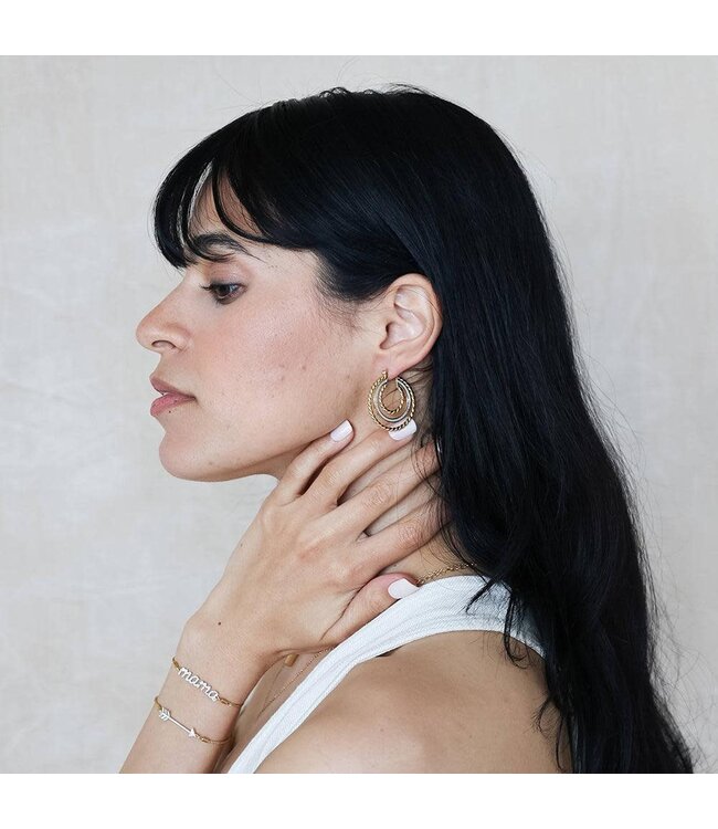 ELLA STEIN Let's Unite Hoop Earrings