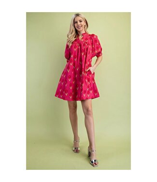Eleanor Puff Sleeves Floral Print Mini Dress