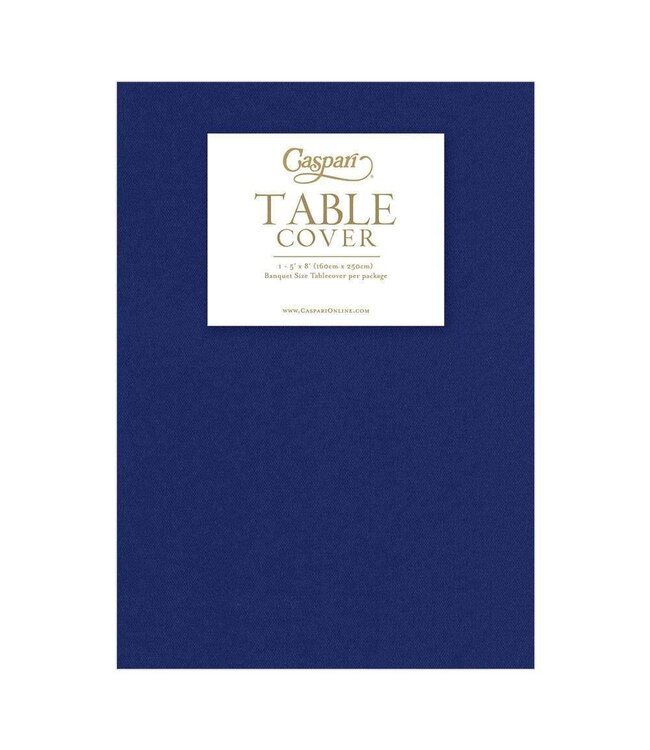 Paper Linen Solid Table Cover Navy Blue