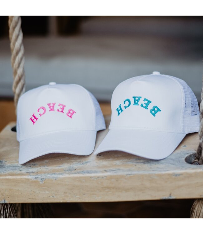 Beach Upside Down Trucker Cap