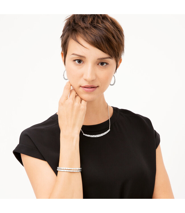 BRIGHTON Pebble Pave Hoop Earrings