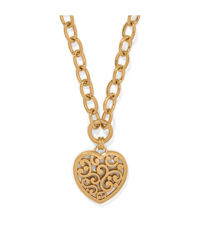 BRIGHTON Contempo Medallion Heart Necklace