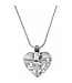 BRIGHTON Contempo Heart Badge Clip Necklace