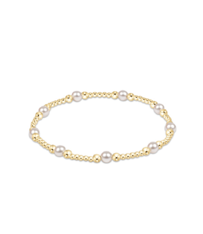 ENEWTON Classic Purpose Pattern 4mm Bead Bracelet - Pearl