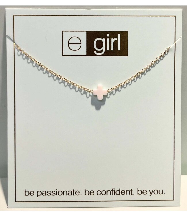 ENEWTON Egirl 14" Necklace Gold - Signature Cross Small