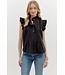 Madelyn Solid Pleated Sleeveless Pullover Top