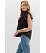 Madelyn Solid Pleated Sleeveless Pullover Top