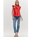 Madelyn Solid Pleated Sleeveless Pullover Top
