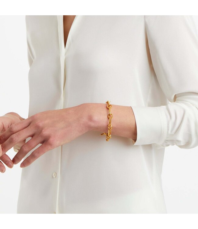 JULIE VOS Palladio Link Bracelet Gold