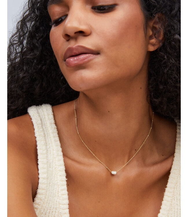 KENDRA SCOTT Mini Elisa Satellite Short Pendant Gold Necklace