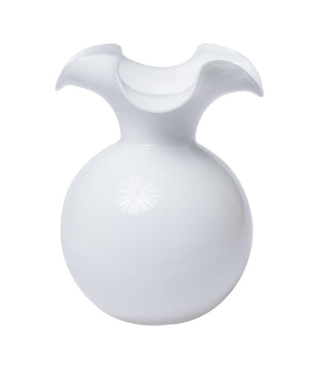 VIETRI Hibiscus Glass Medium Fluted Vase