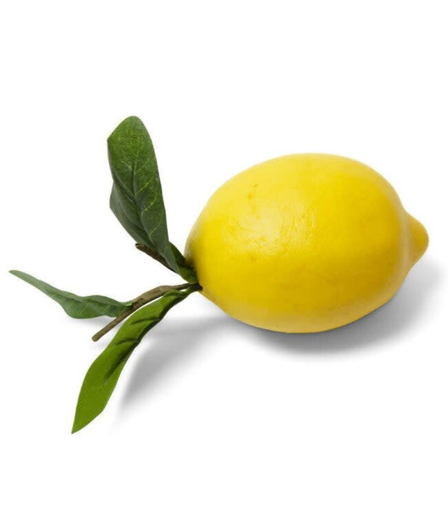 4.5" Lemon With Foliage