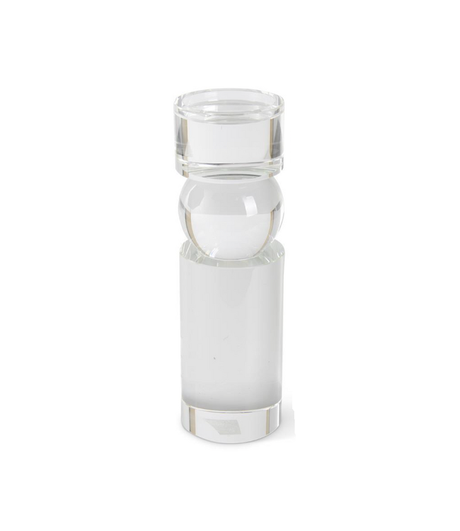 Single Ball Glass Pillar Candleholders