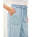Grace Striped Wide Leg Tencel Pant