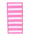 2-1/2 Inch Cabana Stripe Horizontal Dupioni Lux Wired Edge Pink