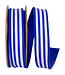 1 Inch Striped Twill Deluxe Dupioni Backed Wired Edge