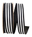 1 Inch Striped Twill Deluxe Dupioni Backed Wired Edge