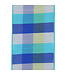 4 Inch Dupioni Blues Plaid Wired Edge Multi