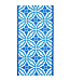 4 Inch Amalfi Designer Blues Chinoiserie Twill Deluxe Dupioni Backed Wired Edge Porcelain Blue