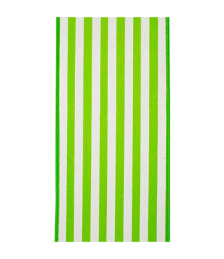 4 Inch Striped Twill Deluxe Dupioni Backed Wired Edge