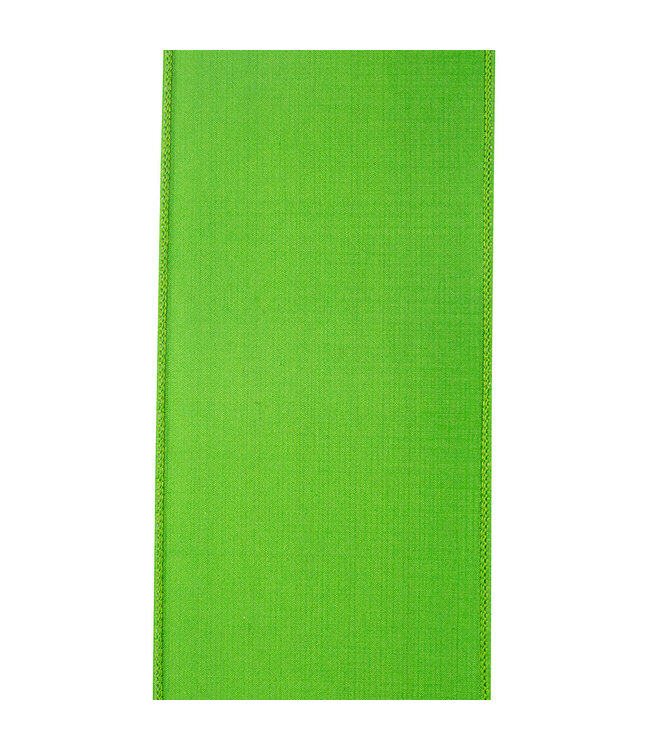 4 Inch Striped Twill Deluxe Dupioni Backed Wired Edge