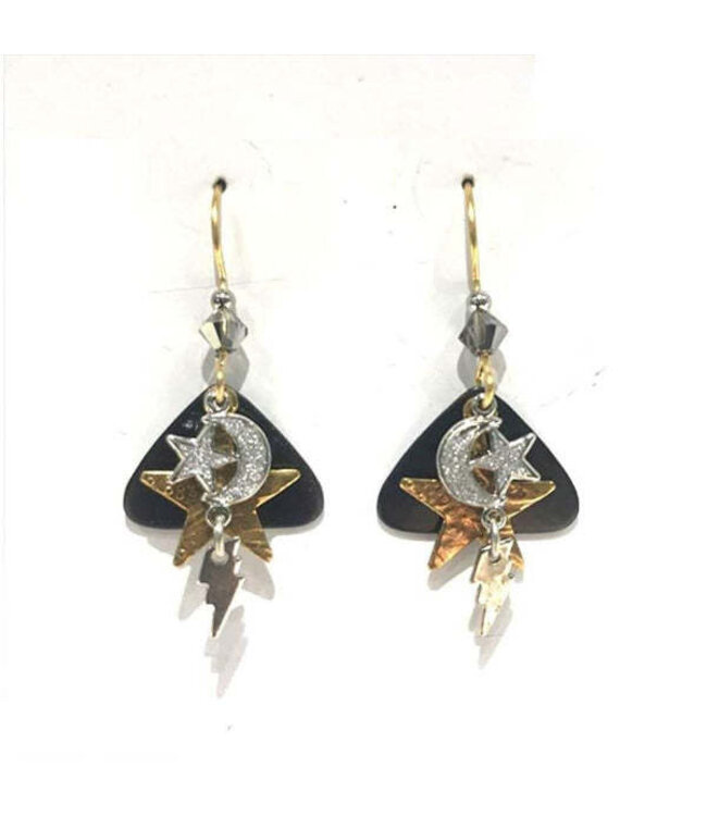 SILVER FOREST Sky Story on Triangle Earrings
