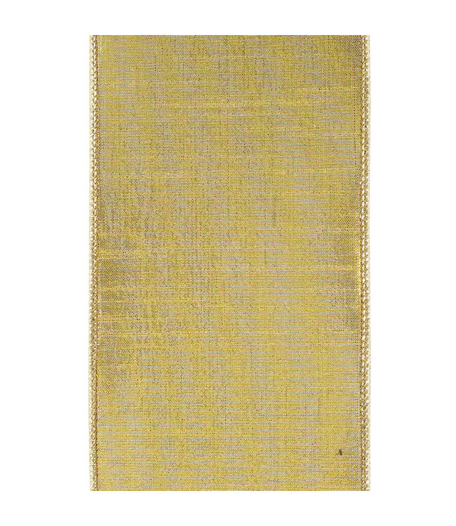 4 Inch Harlequin Solid Diamond Outline Gilded Deluxe Wired Edge White/French Blue