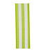 1-1/2 inch Continuous Stripe Linen Wired Edge Rd Lime