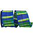 2-1/2 Inch Rainforest Dupioni Plaid Wired Edge Blue/Green