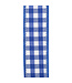 1-1/2 Inch Gingham Cobalt Wired Edge Blue