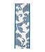 2-1/2 Inch Scroll Leaf Moderna Deluxe Wired Edge Blue