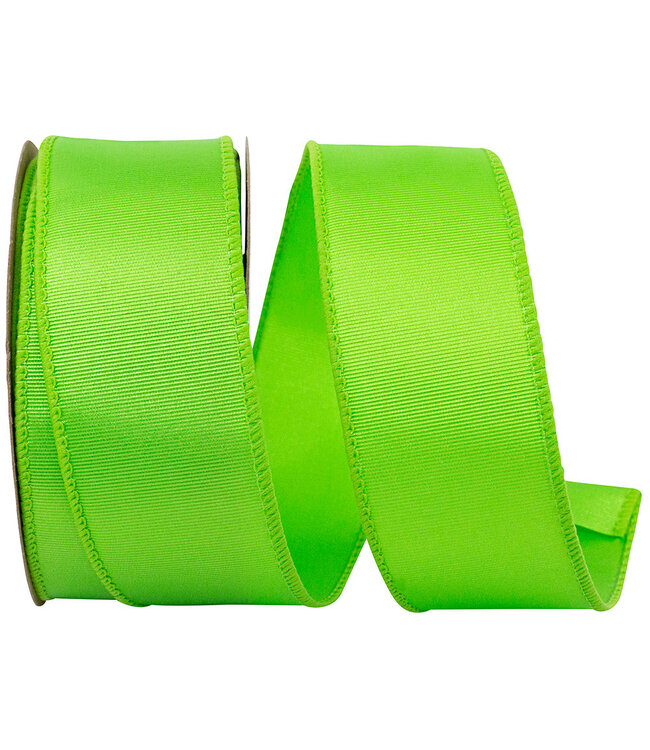 1-1/2 inch, 10 Yds Grosgrain Sheen Value Wired Edge