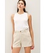 Madison Striped Linen Blend Shorts