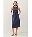 Jane Cotton Tank Dress with Gauze Skirt